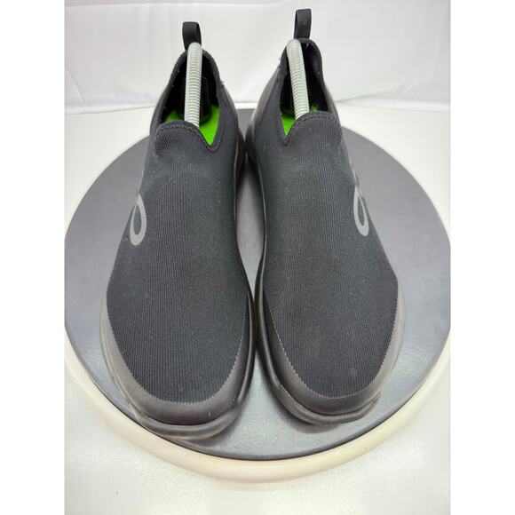 OOFOS OOmg EeZee Womens Sz 11 Black Recovery Comfort Slip On Shoes Lightweight - Picture 2 of 11